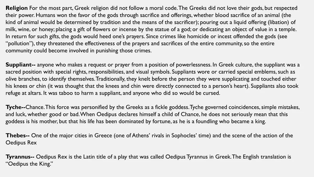 religion for the most part greek religion