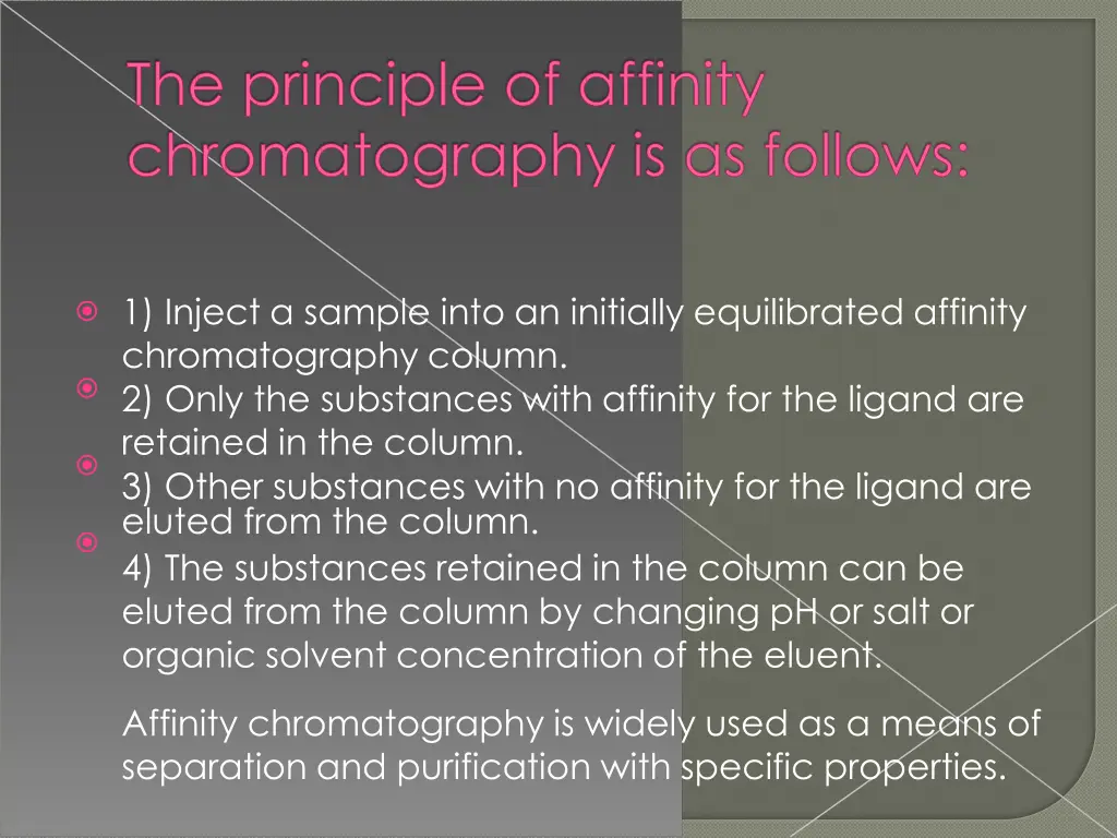 1 inject a sample into an initially equilibrated