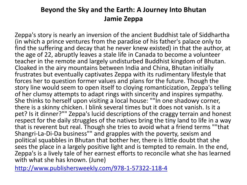 beyond the sky and the earth a journey into