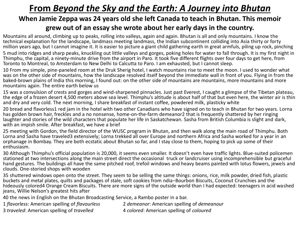 from beyond the sky and the earth a journey into