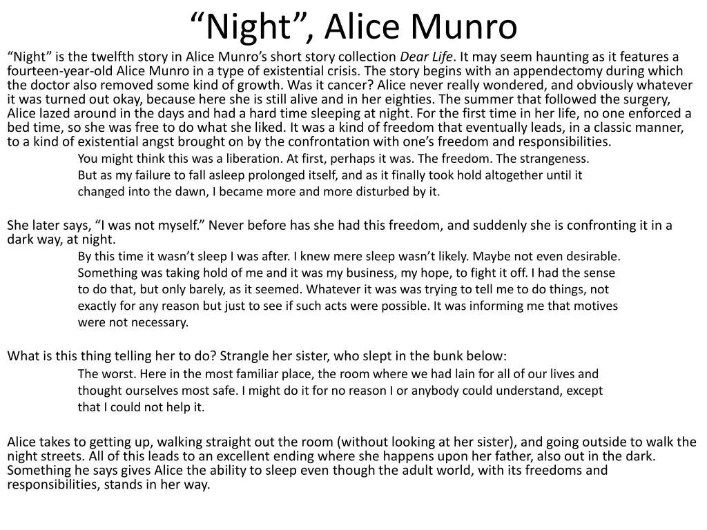 night alice munro