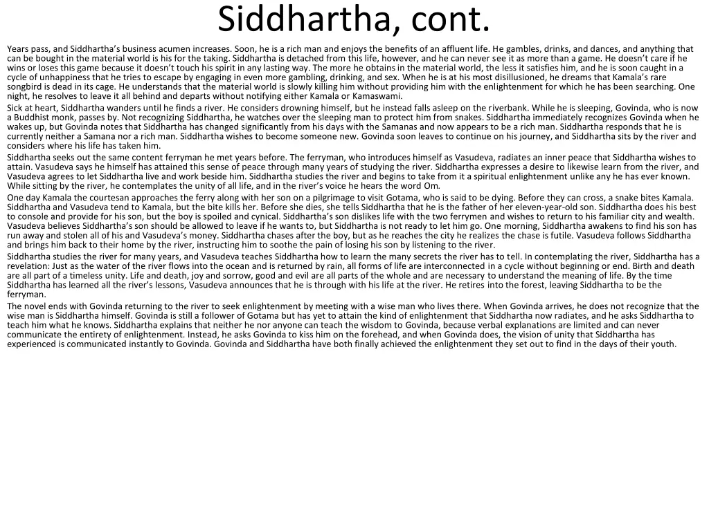 siddhartha cont