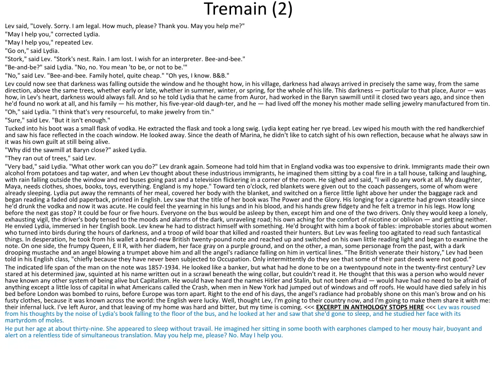 tremain 2