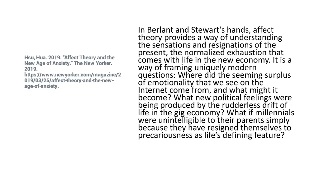 in berlant and stewart s hands affect theory