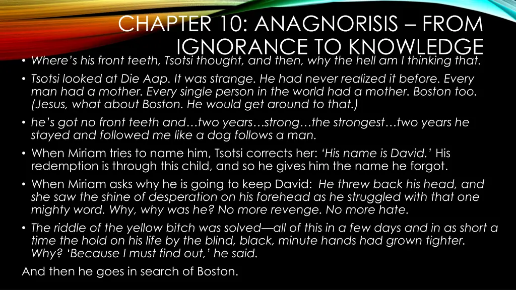 chapter 10 anagnorisis from ignorance