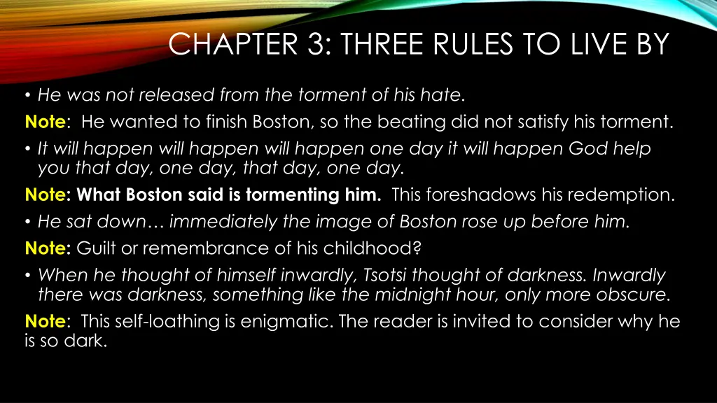 chapter 3 three rules to live by