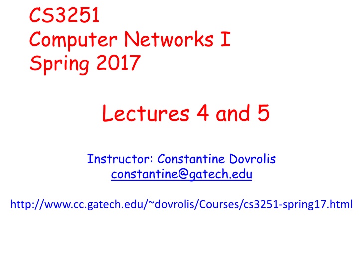 cs3251 computer networks i spring 2017