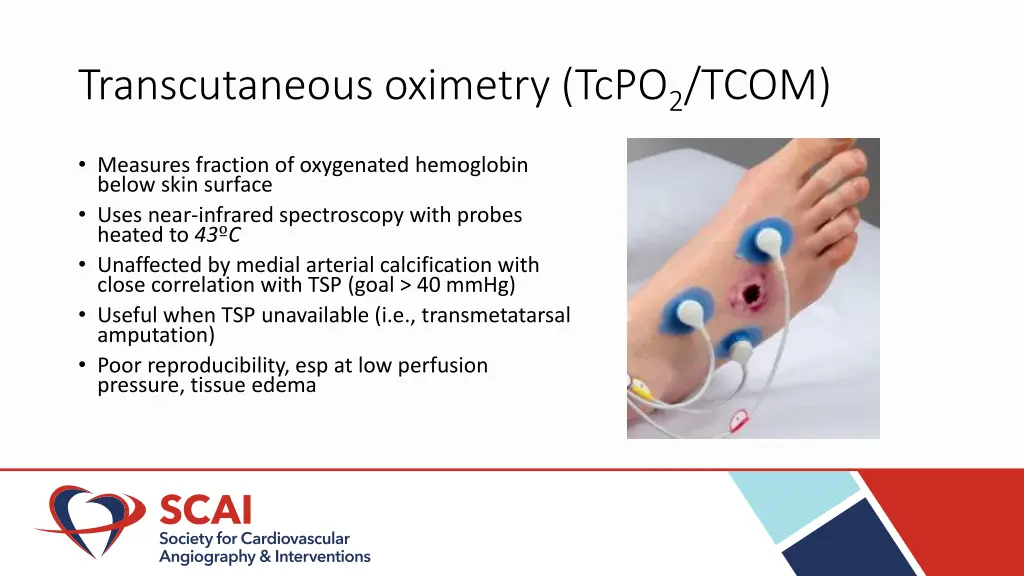 transcutaneous oximetry tcpo 2 tcom