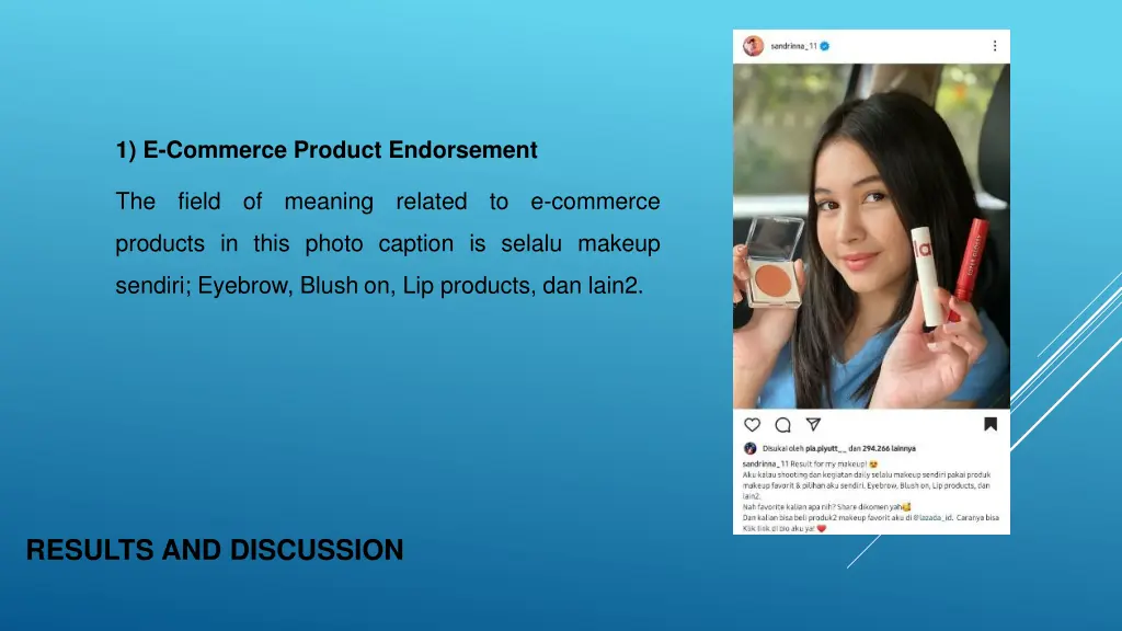 1 e commerce product endorsement