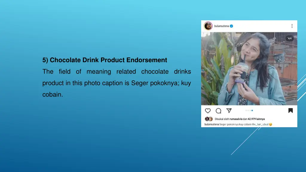 5 chocolate drink product endorsement