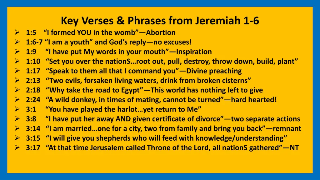 key verses phrases from jeremiah 1 6 1 5 i formed