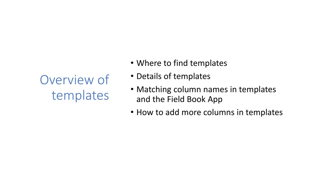 where to find templates details of templates