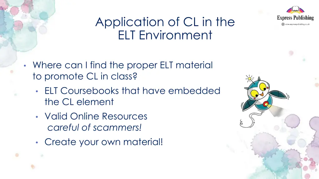 application of cl in the elt environment