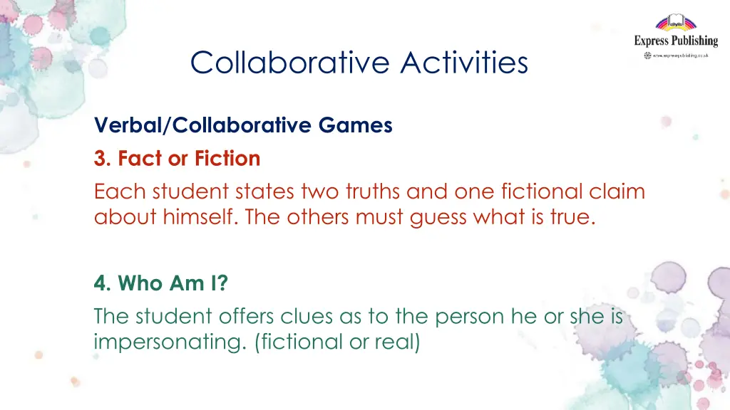 collaborative activities 16