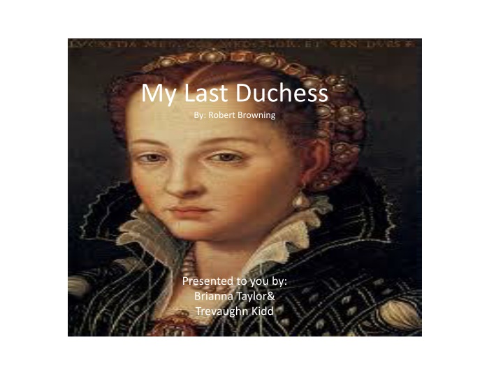 my last duchess by robert browning