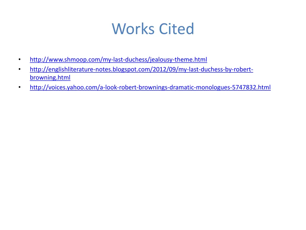 works cited