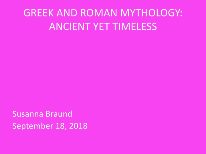 greek and roman mythology ancient yet timeless