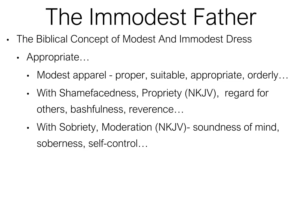 the immodest father the biblical concept 5