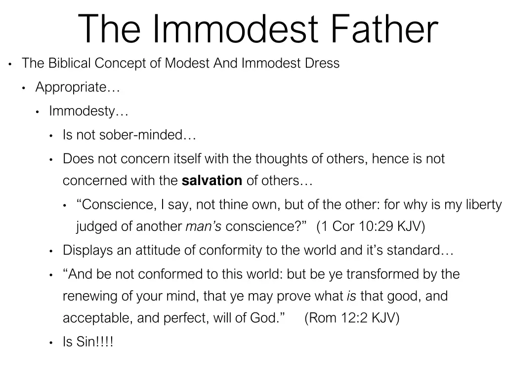 the immodest father the biblical concept 6