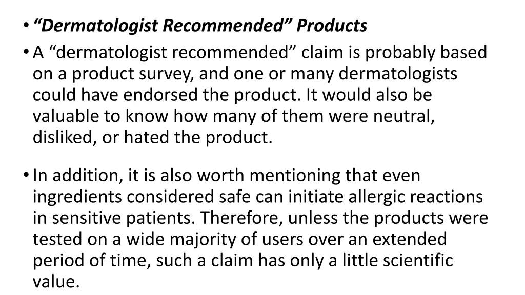 dermatologist recommended products