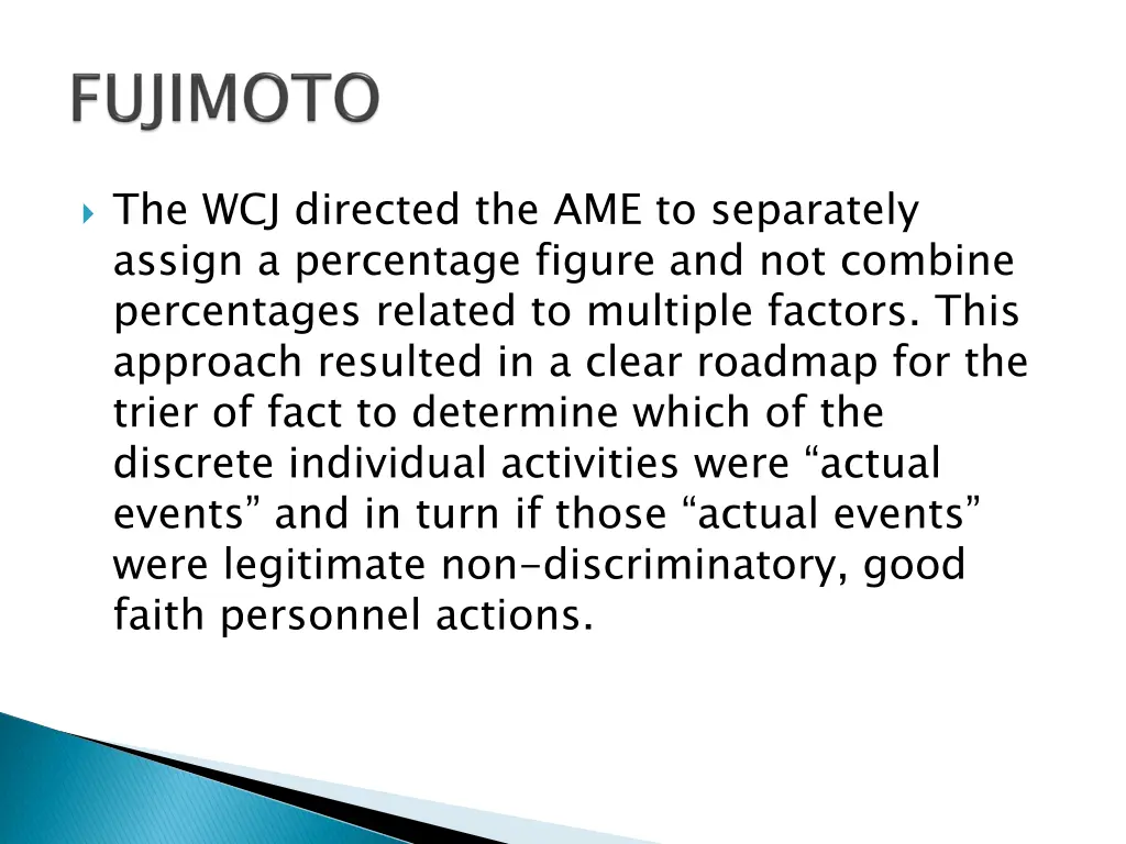 the wcj directed the ame to separately assign