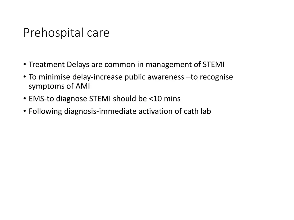 prehospital care