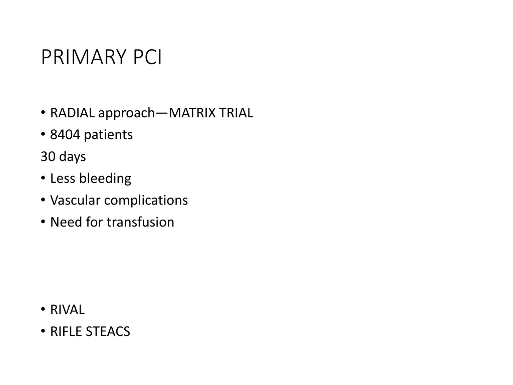 primary pci