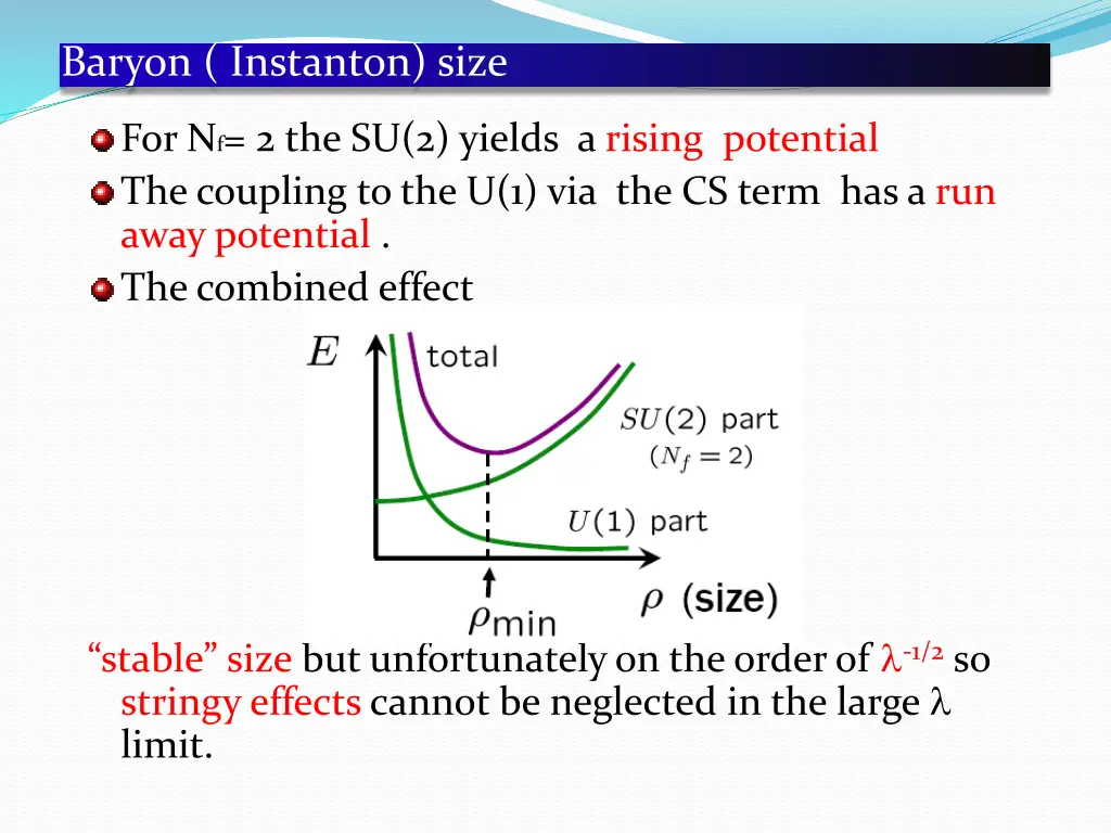 baryon instanton size