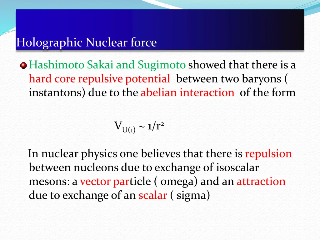 holographic nuclear force