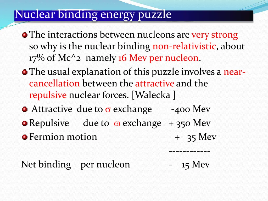 nuclear binding energy puzzle