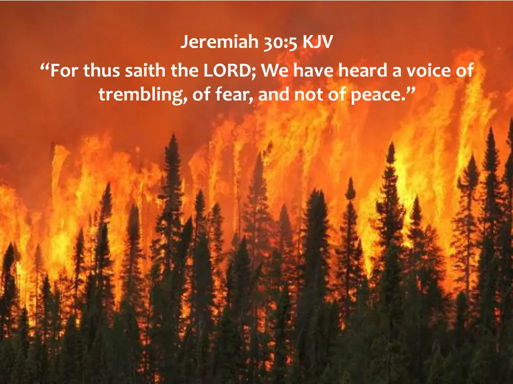 jeremiah 30 5 kjv