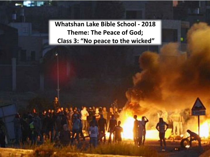 whatshan lake bible school 2018 theme the peace