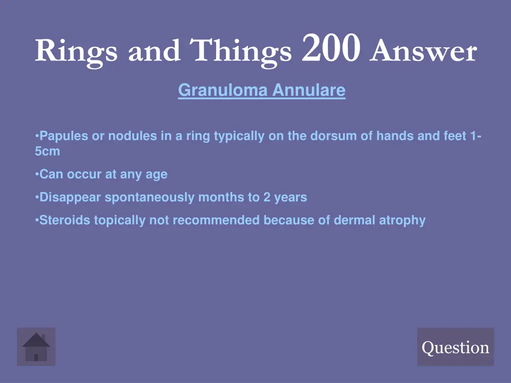 rings and things 200 answer granuloma annulare