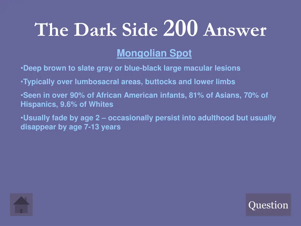 the dark side 200 answer mongolian spot