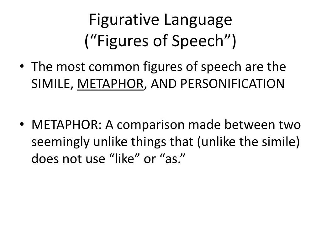 figurative language figures of speech