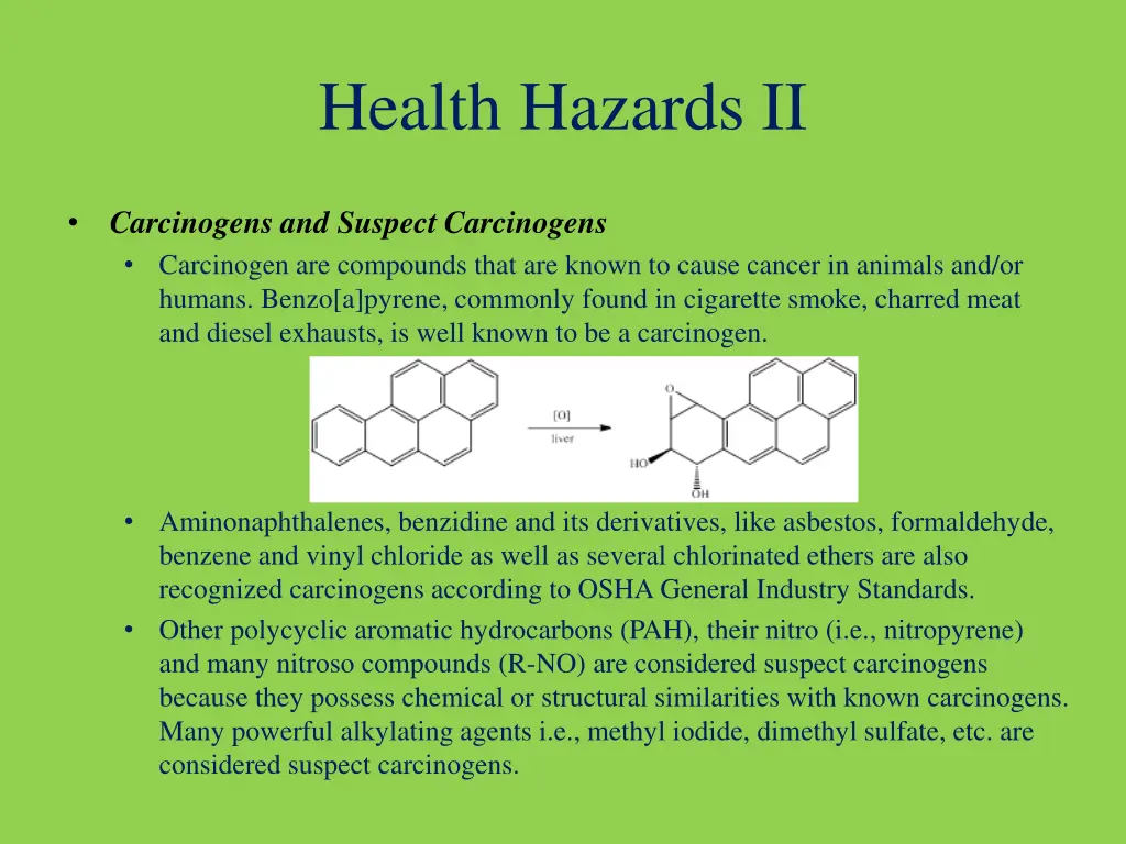 health hazards ii