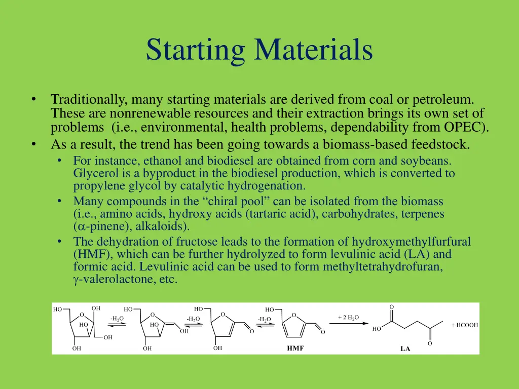 starting materials