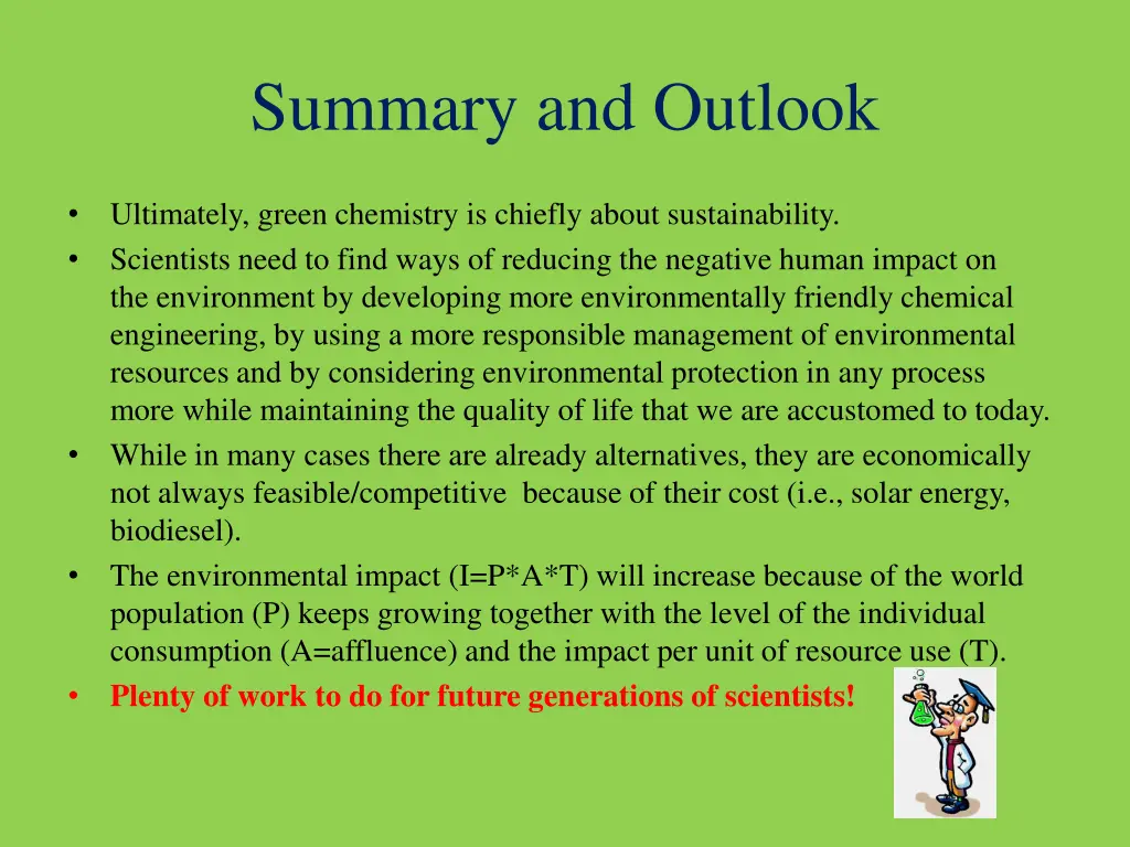 summary and outlook