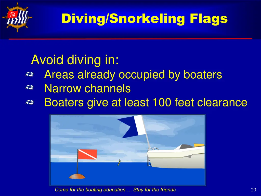 diving snorkeling flags