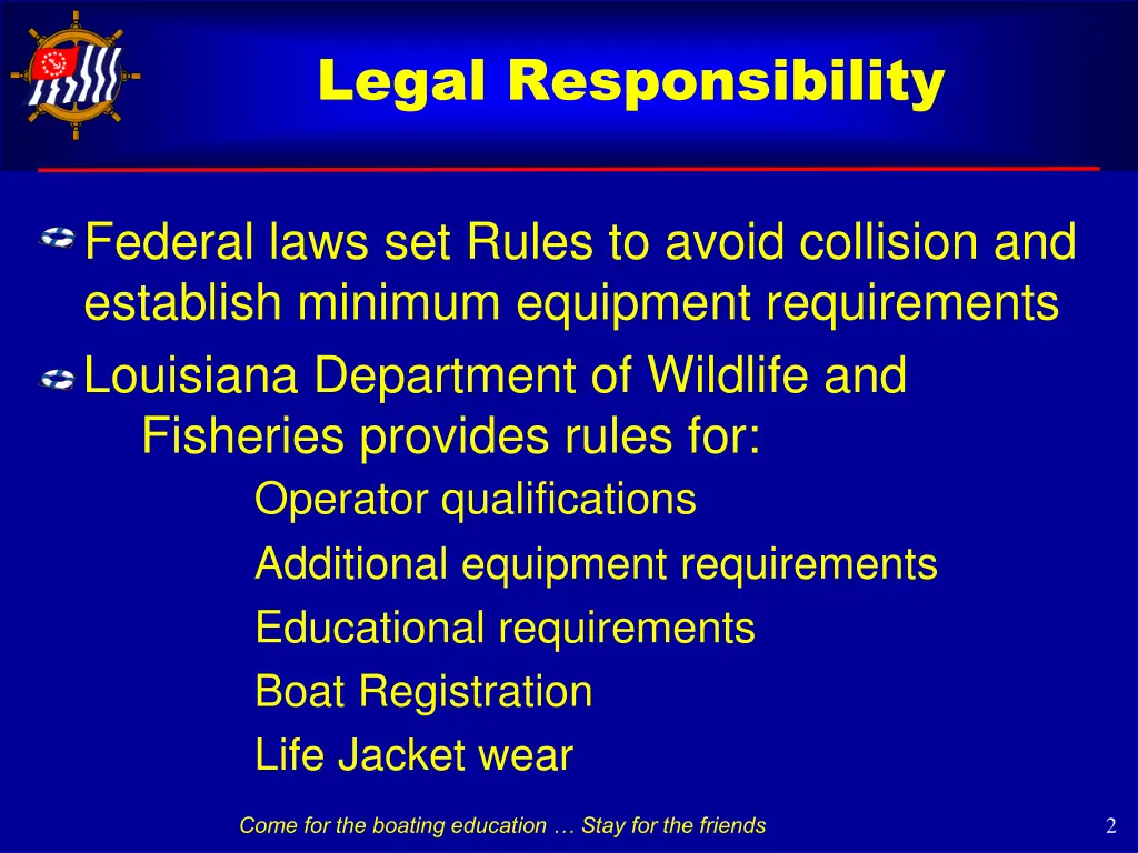 legal responsibility