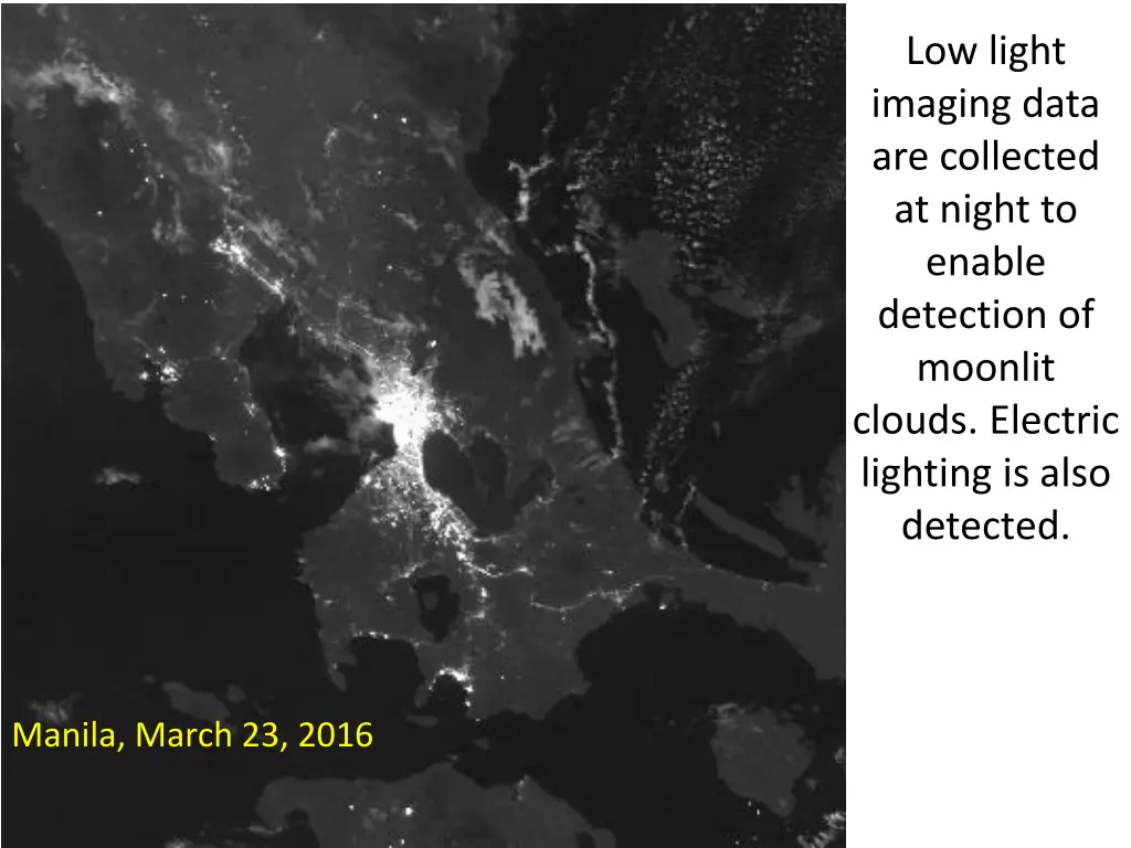 low light imaging data are collected at night