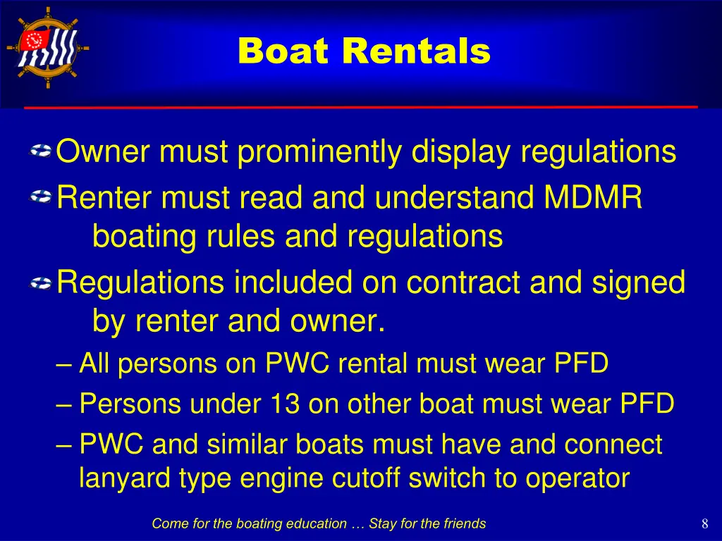 boat rentals