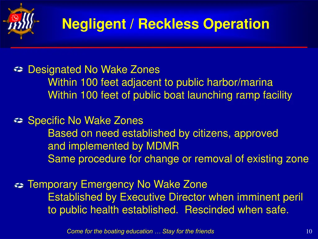 negligent reckless operation 1