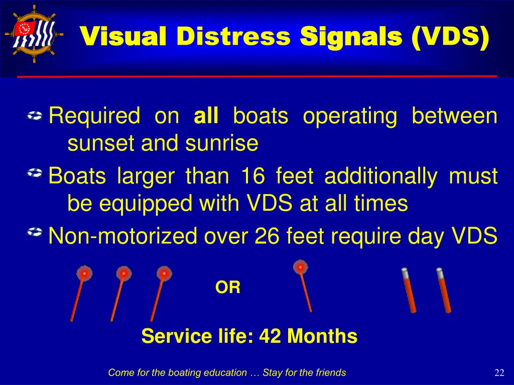 visual visual distress signals