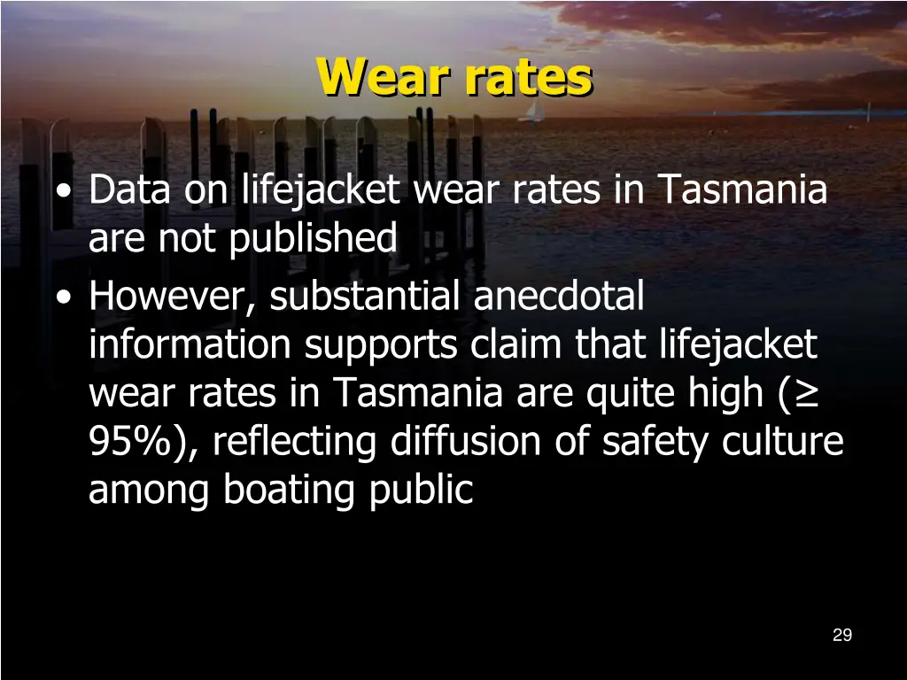 wear rates