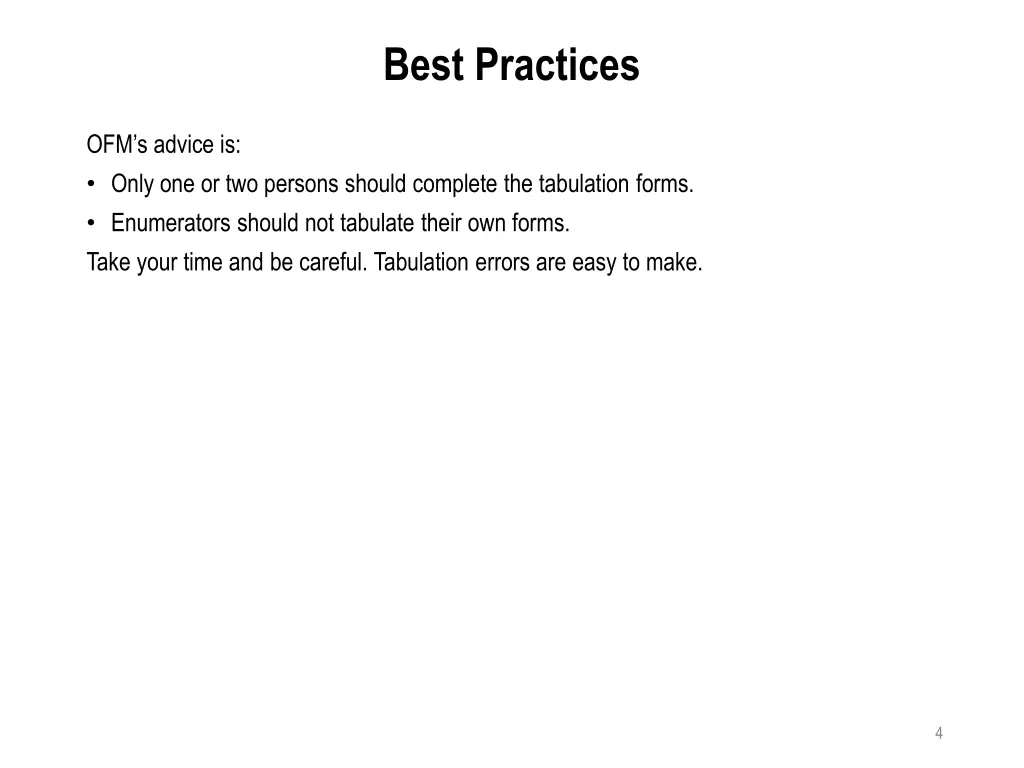 best practices