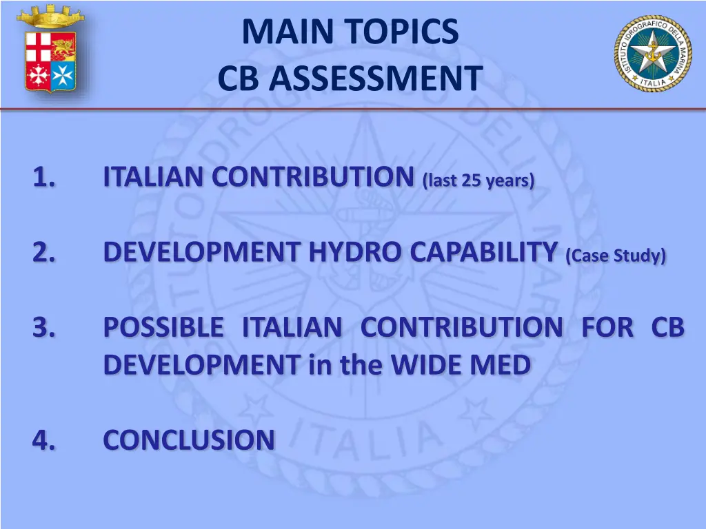 main topics cb assessment