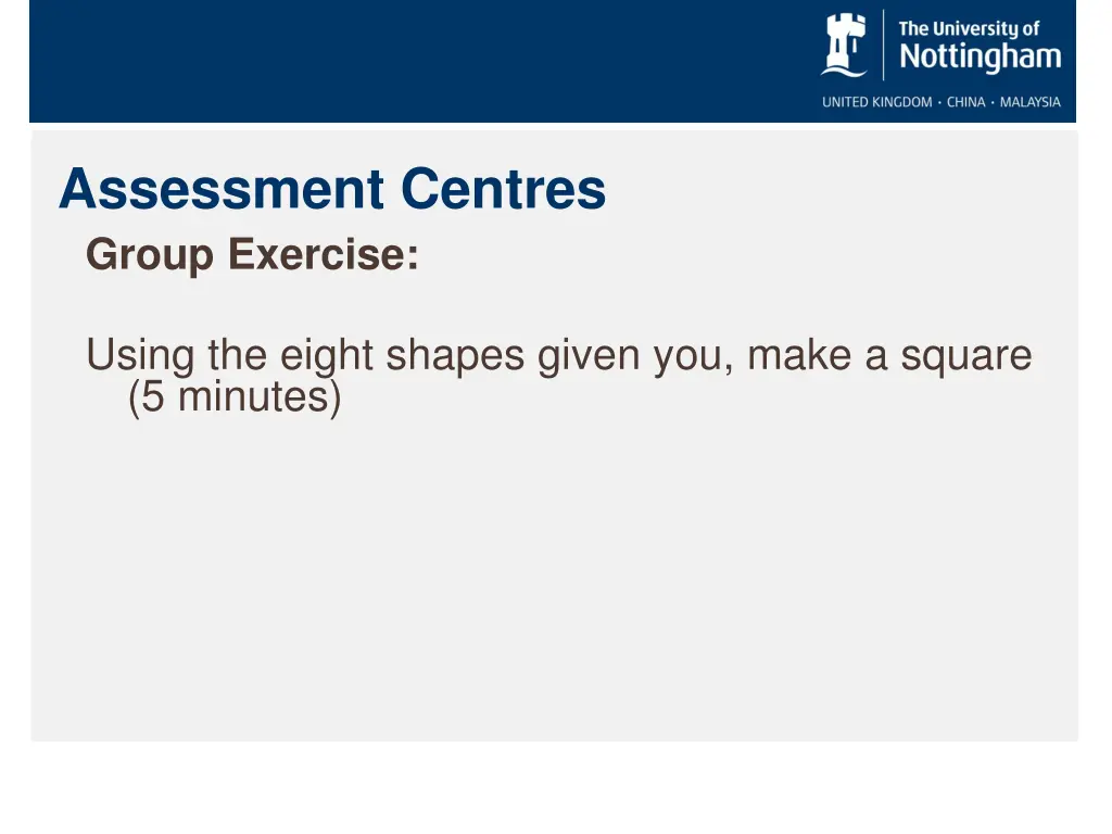 assessment centres group exercise