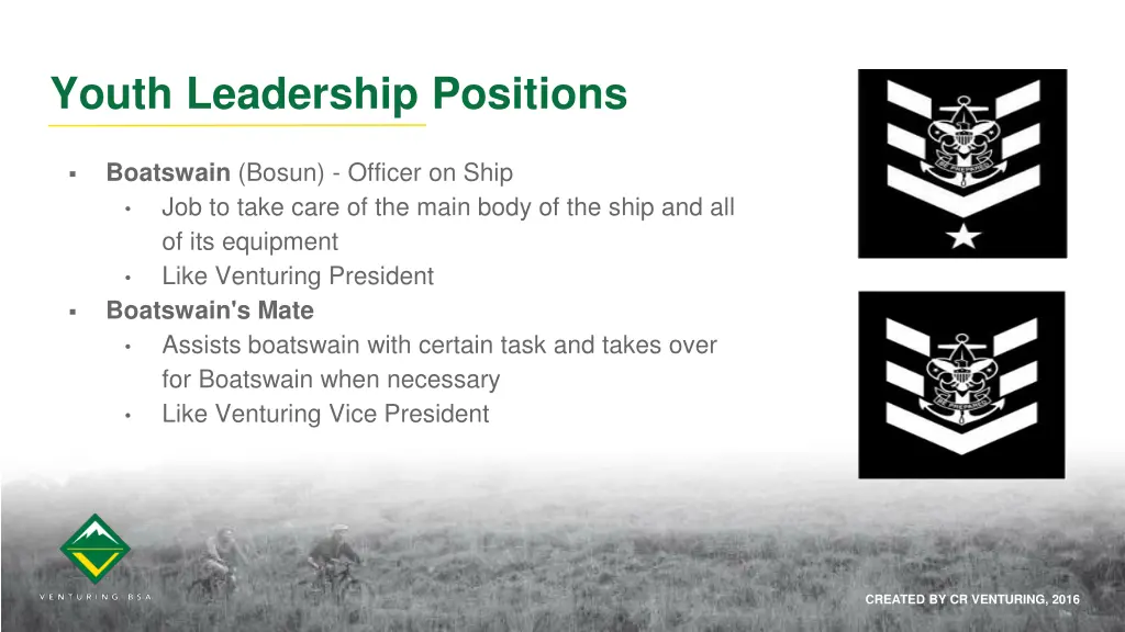 youth leadership positions