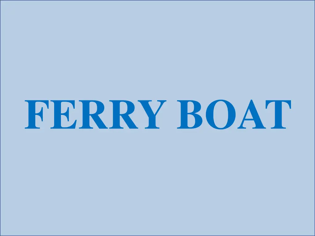 ferry boat